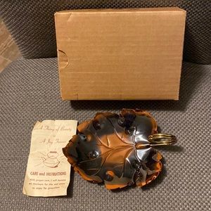 Coppercraft Vintage Leaf Dish